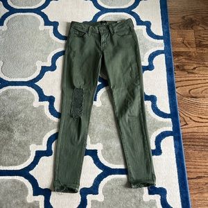 Just Black army distressed skinny jeans